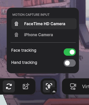 Screen recording of Hyper Vtuber Desktop Application