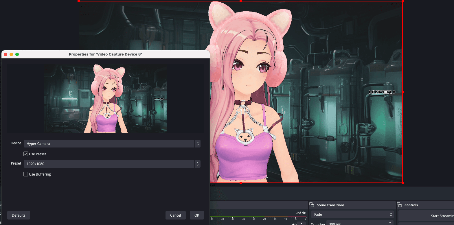 Pink hair vtuber 
