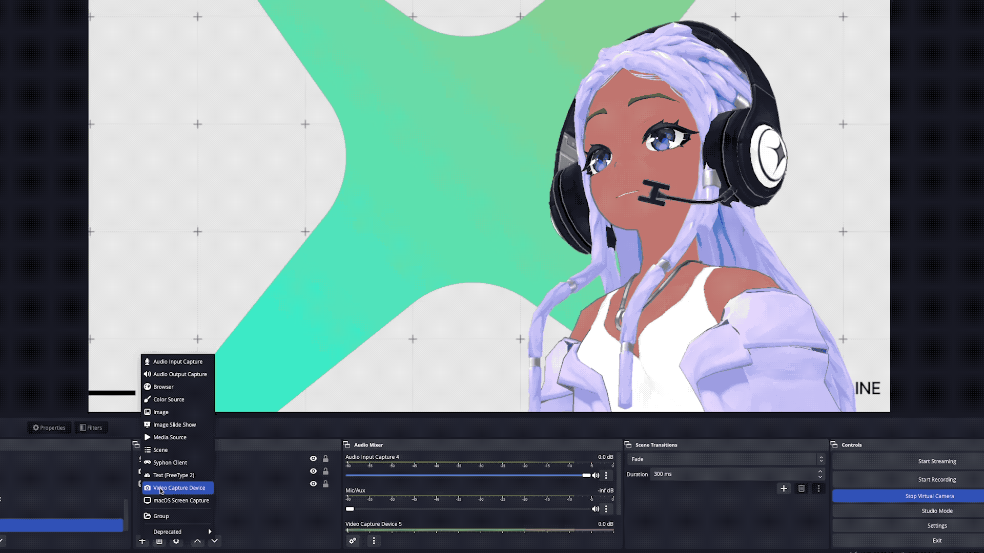 A VTuber collab stream on a video game