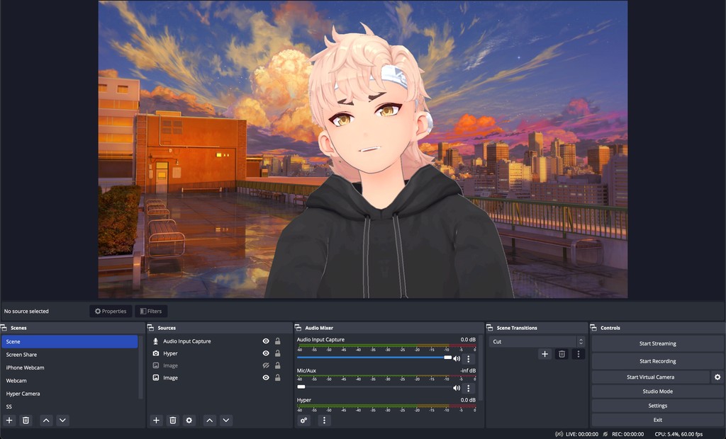 By using Hyper along with desktop software like OBS, you’ll have a more powerful setup closer to what professionals use when doing livestream broadcasts. 